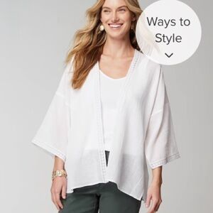 J Jill Linen-Blend Jacket. Size: S-L